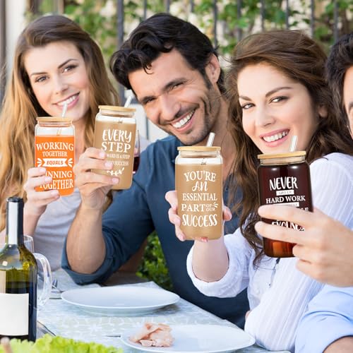 12 Pack Employee Inspiration Gifts Glass Cups (12 Count)