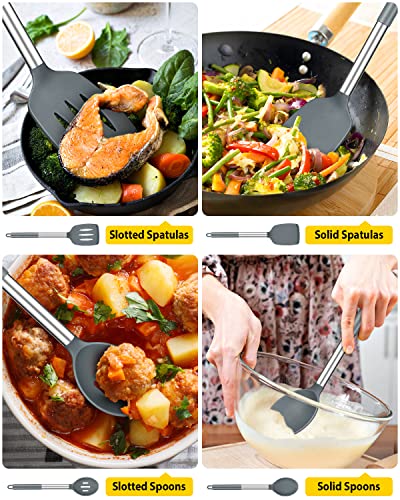 Pack of 4 Silicone Cooking Utensils Set (4 Count)
