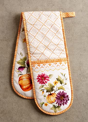 Double Oven Mitts 100% Cotton Double Oven Glove