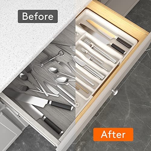 Extra Large Silverware Drawer Organizer
