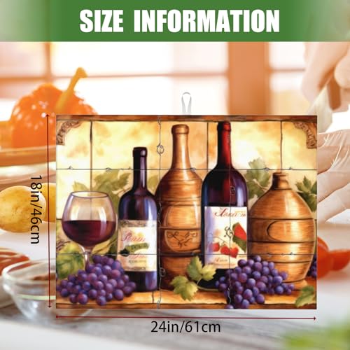 Large Dish Drying Mats For Kitchen Counter Microfiber Kitchen Drying Mat XL Draining Pad Absorbent Quick Drying Dish Mat 18x24 Inch