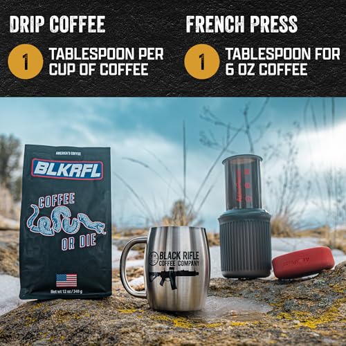 Black Rifle Coffee Medium Roast Ground Coffee Coffee or Die 12 oz (12 Ounce)