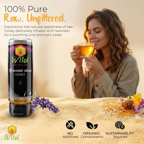 100% Pure Lavender Infused Honey (12 Ounce)
