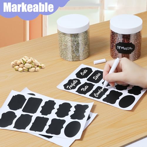 Plastic Jars with Lids (16 Count)