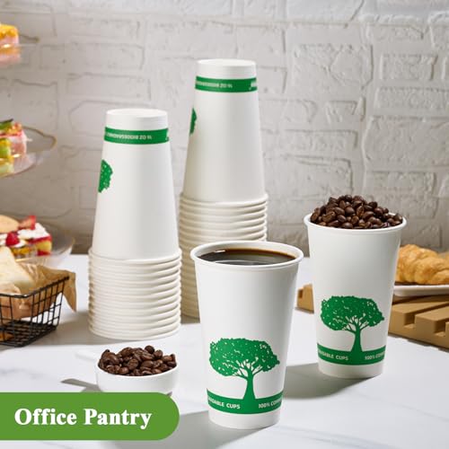 240 Pack Compostable Paper Cups (240 Count)