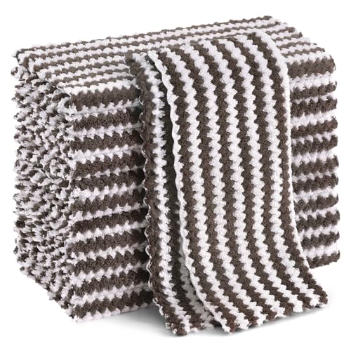 12 Pack Coral Velvet Dish Cloths (12 Count)