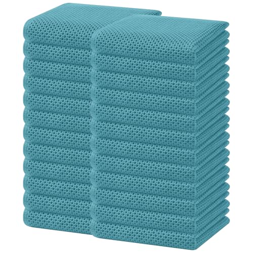 100% Cotton Waffle Weave Kitchen Dish Towels 24 (24 Count)