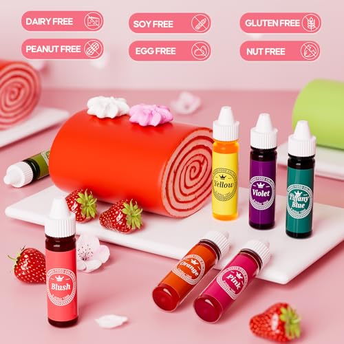 Oil Based Food Coloring for Chocolate 20 Colors .35 Fl Oz Bottles Food Grade Edible Dye for Baking Candy Melts (7 Fl Oz)
