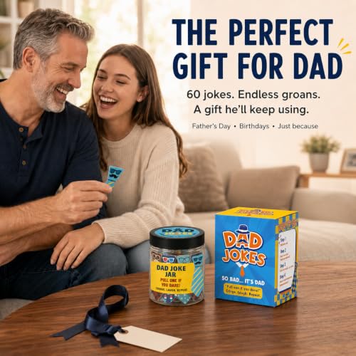 60 Dad Jokes Jar