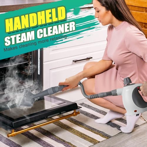 Multi Surface Handheld Pressurized Steam Cleaner with 13 PCS Accessory (13 Count)