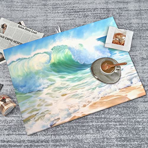 Large Dish Drying Mats For Kitchen Counter Microfiber Kitchen Drying Mat XL Draining Pad Absorbent Quick Drying Dish Mat 18x24 Inch