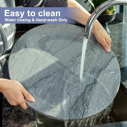 16" Grey Marble Pastry Cutting Board
