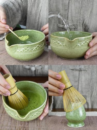 Matcha Tea Set with Pouring Spout