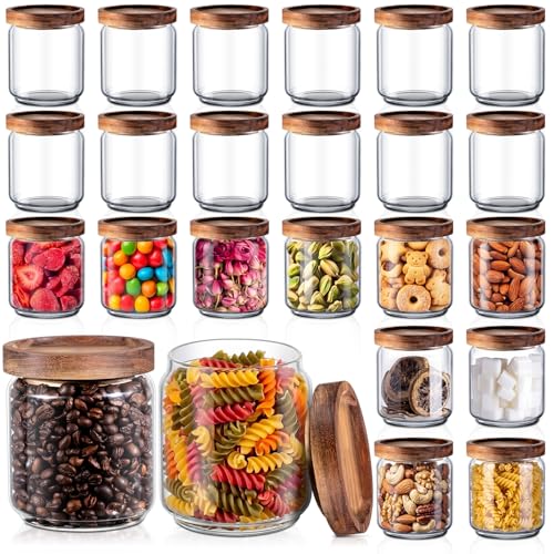 24 Pack Glass Containers Canister Set (24 Count)