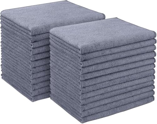 Gray Microfiber Cleaning Cloth (24 Count)