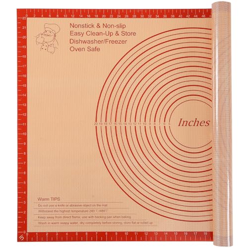 Silicone Pastry Mat 36x24 Inch Extra Large Baking Mat with Measurements