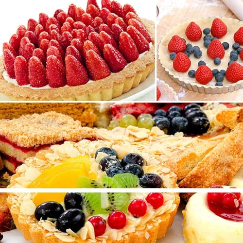 6 Pack 5 Inch Mini Tart Pans with Removable Bottom (6 Count)