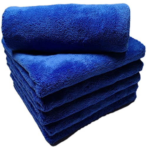 Plush Edgeless Microfiber Towel for Car (6 Count)