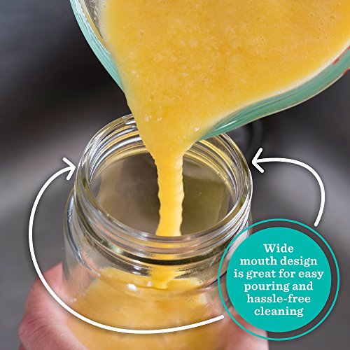 Clear Glass Water Bottles Set (6 Count)
