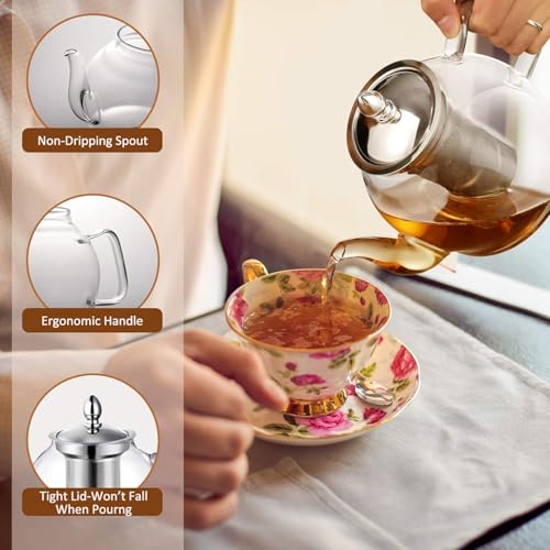 1500ml Glass Teapot with Removable Infuser