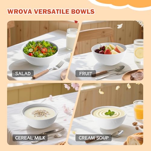 Plastic Bowls with Lids Set of 4