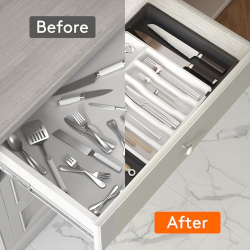 Extra Large Silverware Drawer Organizer