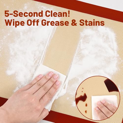 Silicone Baking Mat Set of 5 (5 Sq Ft)