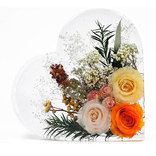 Resin Silicone Molds Large Heart Hexagon Resin Molds Deep Epoxy Resin Mold for Flowers Preservation Resin Art Resin Casting DIY