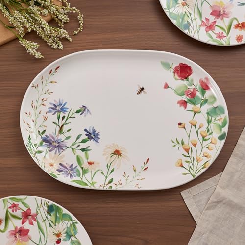 Summer Provence 16 plus 12 inch Oval Platters Set (2 Count)