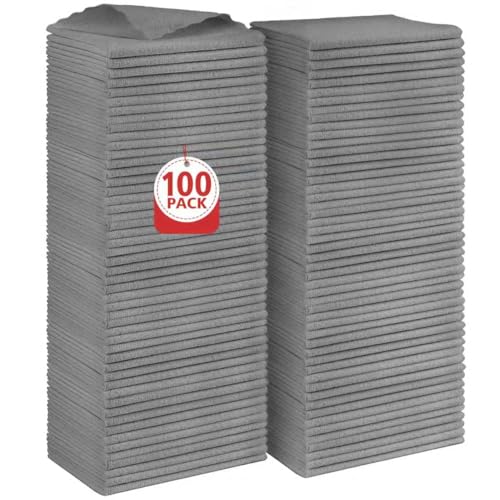 Microfiber Cleaning Cloth Bulk (100 Count)