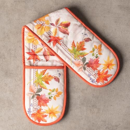 Double Oven Mitts 100% Cotton Double Oven Glove