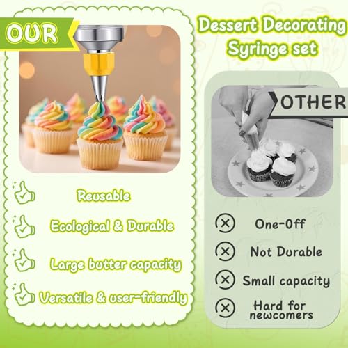 Dessert Decorating Syringe Set (66 Count)