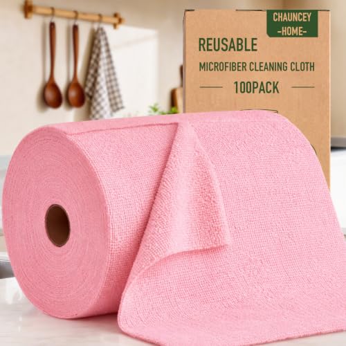 Microfiber Cleaning Cloth Roll (100 Count)