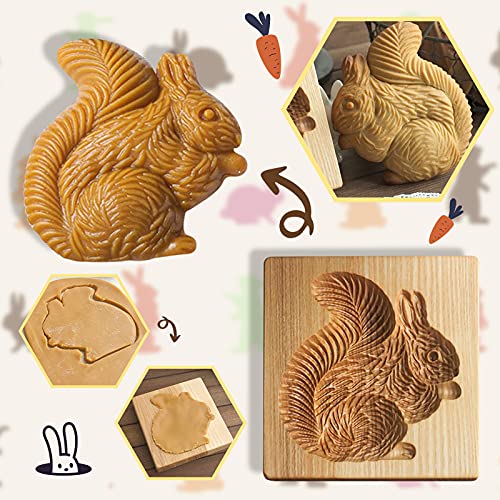 Wooden Cookie Biscuit Mold