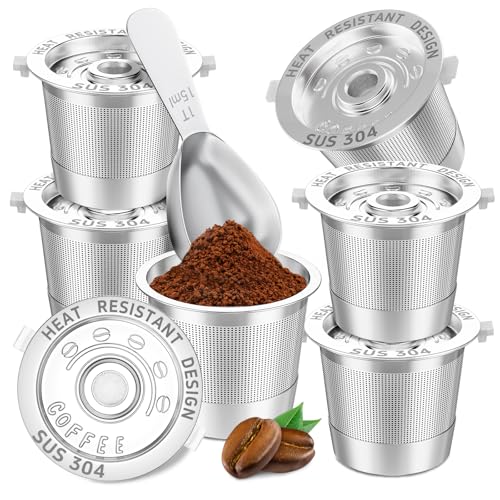 6 Pack Reusable K Cups Coffee Pods for Keurig 1.0 (6 Count)
