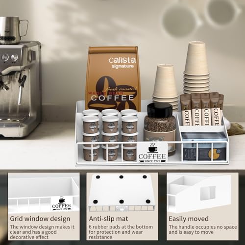 Metal Coffee Station Organizer for Countertop