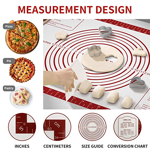 Non Stick Pastry Mat for Rolling Dough Fondant Pie Crust