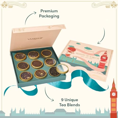 Weekend in London Tea Gift Set Travel Edition Gift Box (9 Count)
