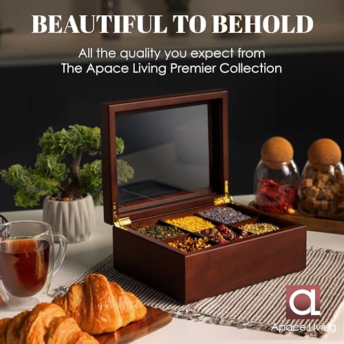 Tea Box Luxury Wooden Tea Bag Organizer from The Apace Premier Collection