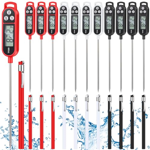 12 Pcs Meat Food Thermometer Food with Probe (12 Count)