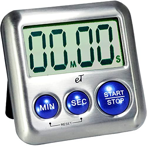 Elegant Digital Kitchen Timer Stainless Steel