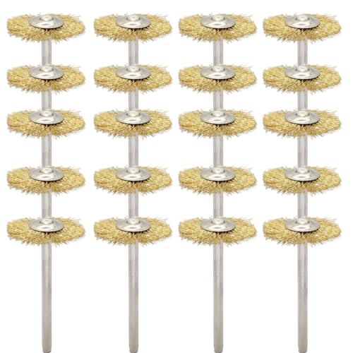 20PCS T Shaped Brass Wire Brushes