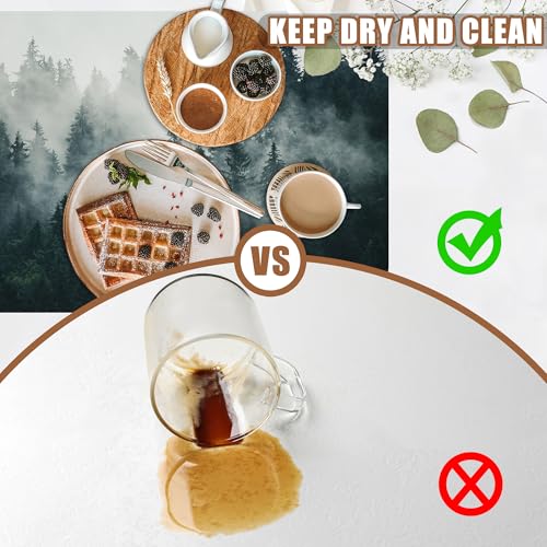 Foggy Forest Coffee Mat Absorbent Dish Drying Mat for Kitchen Counter Hide Stain Rubber Backed Coffee Bar Accessories Fit Under Espresso Machine Dish Drainer