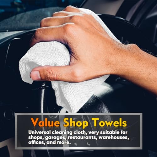 White Microfiber Cleaning Cloth 100 PK (100 Count)