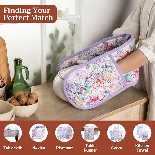 Double Oven Mitts 100% Cotton Double Oven Glove