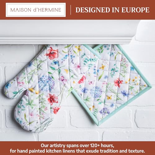 100% Cotton Oven Mitt & Pot Holder Set