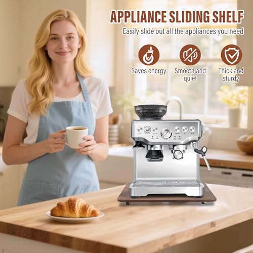 Appliance Slider 360° Rolling Tray for Coffee Maker