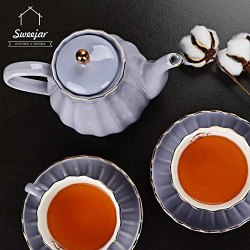 Sweejar 28FLOZ Royal Teapot with Infuser