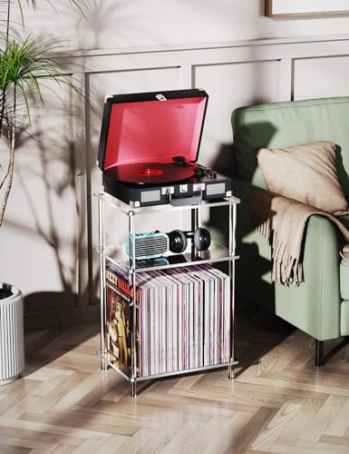 Acrylic Side Table Clear 3