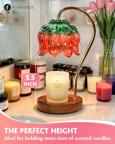 Flower Candle Warmer Lamp with Timer